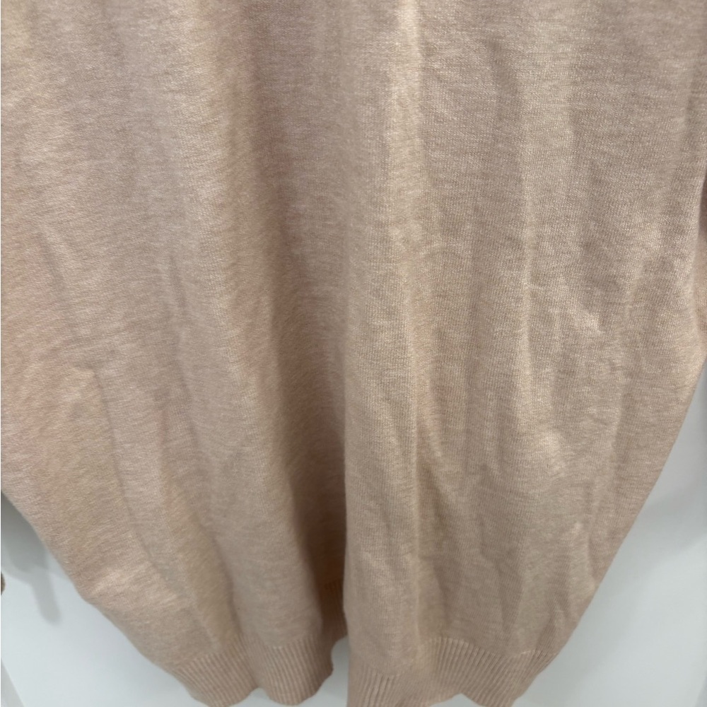 Dreamers By Debut Oversized Cotton Pink V Neck Front Seam Sweater Size M/L - Picture 6 of 12